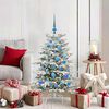vidaXL Artificial Hinged Christmas Tree White 120 cm PE and PVC