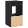 vidaXL Bedside Cabinets with Drawer 2 pcs Black Oak 35x34x66.5 cm