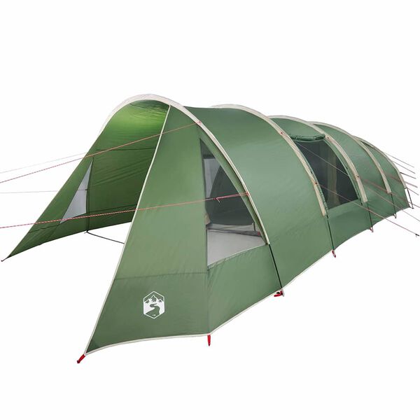vidaXL Tunnel Tent with Roof Green and White 890 x 470 x 220 cm