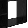vidaXL Room Divider Black Oak 100 x 24 x 140 cm Engineered Wood