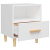 vidaXL Bedside Cabinet White 40x35x47 cm