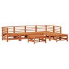 vidaXL Garden Lounge Set 7 pcs Wax Brown Solid Pine Wood