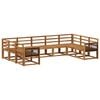 vidaXL Outdoor Sofa Set 9 pcs Natural Solid Acacia Wood