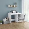 vidaXL Desk High Gloss White 100x50x76 cm Engineered Wood