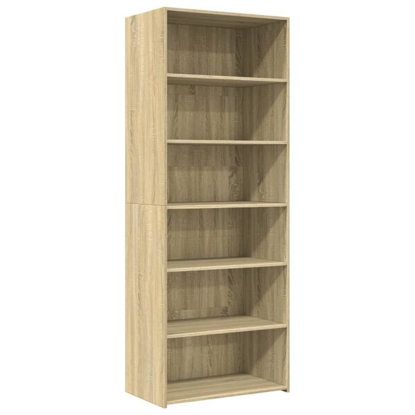 vidaXL Highboard Sonoma Oak 70x41x185 cm Engineered Wood