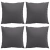 vidaXL Sofa Cushions 4 pcs Anthracite 60x60 cm Fabric