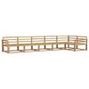 vidaXL Outdoor Sofa Set 6 pcs White 408 x 170.5 x 73 cm