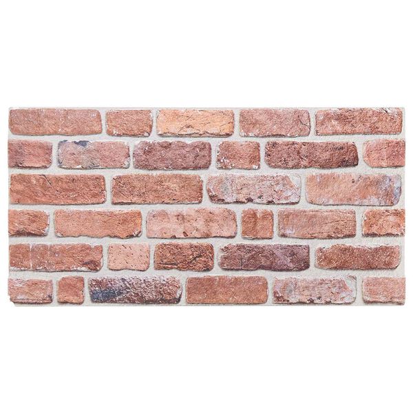 vidaXL Wall Panels 10 pcs Red 100 x 50 cm EPS Foam