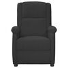 vidaXL Wing Back Massage Chair Black Faux Leather