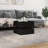 vidaXL Coffee Table with LED Lights Black 50x50x40 cm