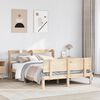 vidaXL Bed Frame with Headboard without Mattress 140x200 cm