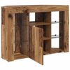 vidaXL Corner LED TV Cabinet Old Wood 100x40x68cm Engineered Wood