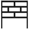 vidaXL Bed Headboard Black 106x4x100 cm Solid Wood Pine