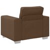vidaXL Sofa 3 pcs Brown Fabric