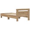 vidaXL Bed Frame Artisan Oak 98.5 x 200 cm Engineered Wood