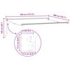 vidaXL Manual Retractable Awning Frame White 3.5 x 2 m Aluminium