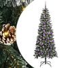 vidaXL Artificial Christmas Tree with 300 LEDs Green 76 x 76 x 180 cm