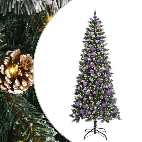 vidaXL Artificial Christmas Tree with 300 LEDs Green 76 x 76 x 180 cm