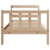 vidaXL Bed Frame without Mattress 90x190 cm Single Solid Wood Pine