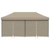 vidaXL Party Tent Folding Taupe 292 x 580 x 315 cm Oxford Fabric