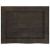 vidaXL Bathroom Countertop Dark Brown 40x30x(2-6) cm Treated Solid Wood
