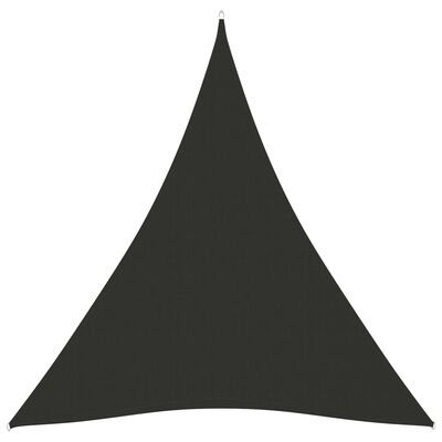 vidaXL Sunshade Sail Oxford Fabric Triangular 5x7x7 m Anthracite