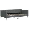 vidaXL Daybed with Trundle without Mattress Dark Grey 90x190 cm Single