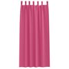 vidaXL Blackout Curtains with Rings 2 pcs Bright Pink 260 x 140 cm