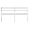 vidaXL Headboard with Shelves White 140 cm Solid Wood Pine