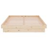 vidaXL Bed Frame without Mattress Solid Wood 120x200 cm