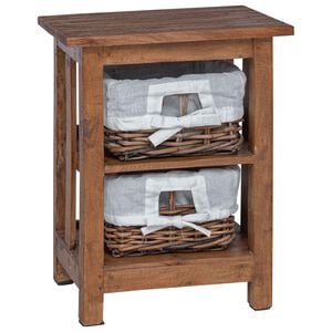 vidaXL Side Table Brown Solid Mahogany wood