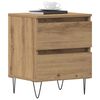 vidaXL Bedside Cabinet with Drawer 2 pcs Artisan oak 40 x 35 x 50 cm