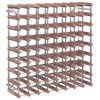 vidaXL Wine Rack for 72 Bottles Brown Solid Wood Pine