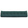 vidaXL Back Pillow Dark Green 200 x 24 x 50 cm Fabric