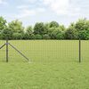 vidaXL Fence with Post Grey 0.8 x 10 m Steel