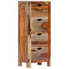 vidaXL Drawer Cabinet 40x30x100 cm Solid Acacia Wood