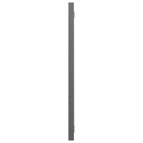 vidaXL Bathroom Mirror High Gloss Grey 80x1.5x37 cm Engineered Wood
