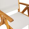 vidaXL Folding Garden Chairs 8 pcs Solid Wood Acacia and Textilene