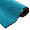 vidaXL Doormat Other Cyan and Black 120 x 400 cm Polyamide and PVC