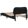 vidaXL Bed Frame with LED without Mattress "Hvar" Black 90x190 cm