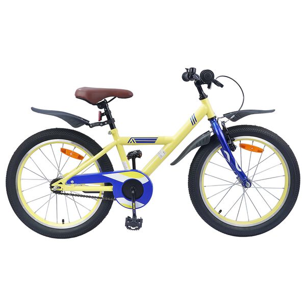 vidaXL Kids Bike 18'' for 5-7 Years Old Yellow
