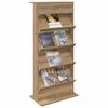 vidaXL Magazine Rack Artisan Oak 70 x 41 x 156 cm Engineered Wood