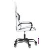 vidaXL Gaming Chair White and Black Faux Leather