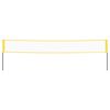 vidaXL Badminton Net Yellow and Black 600x155 cm PE Fabric