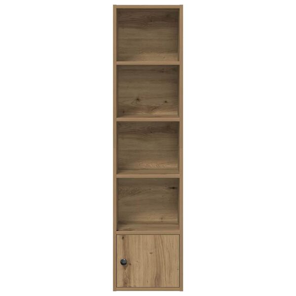 vidaXL Bookcase Artisan Oak 31x24x127 cm Engineered Wood