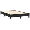 vidaXL Bed Frame without Mattress Black 120x190 cm Small Double Velvet