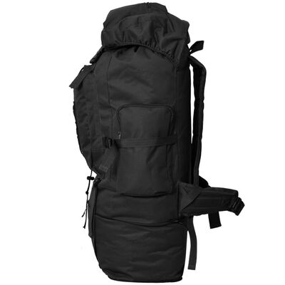 vidaXL Army-Style Backpack XXL 100 L Black