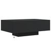 vidaXL Coffee Table with LED Lights Black 85x55x31 cm