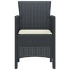 vidaXL Garden Chair 2 pcs Anthracite 53 x 49 x 85 cm PP