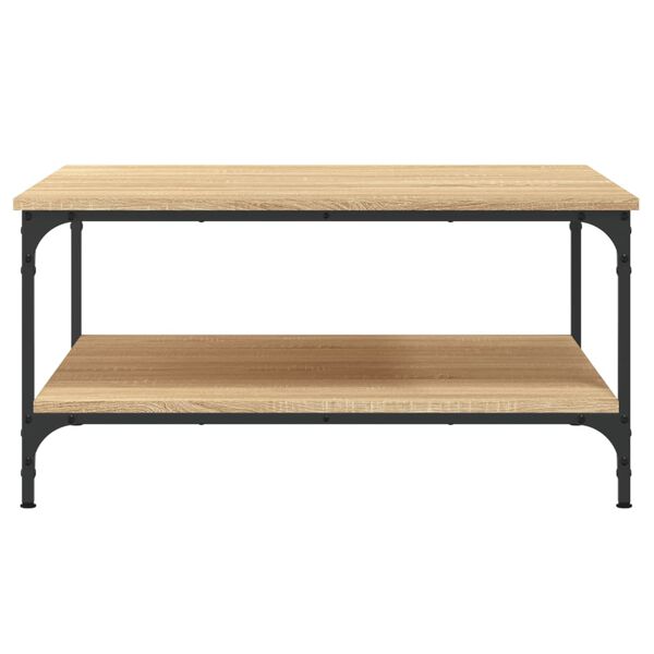 vidaXL Coffee Table Sonoma Oak 80x80x40 cm Engineered Wood